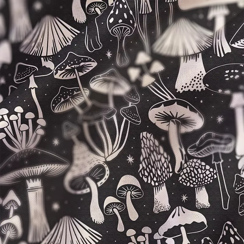 Soulisfree Mystic Mushroom Forest Satin Mini Dress