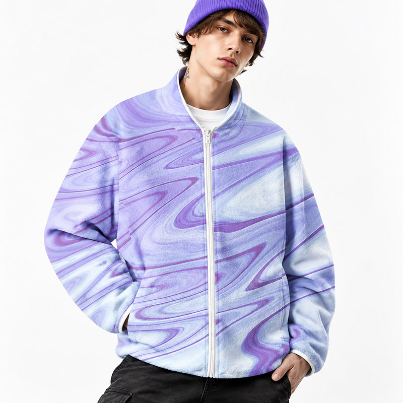 Soulisfree  Fluid Reverie Flannel Zip-Up Jacket