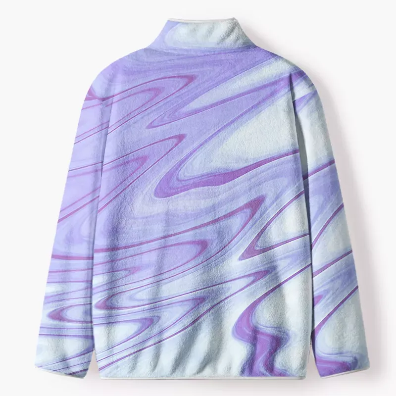 Soulisfree  Fluid Reverie Flannel Zip-Up Jacket