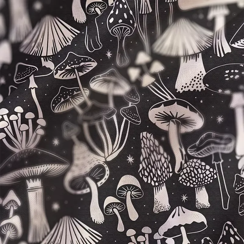 Soulisfree Mystic Mushroom Forest Satin Mini Dress