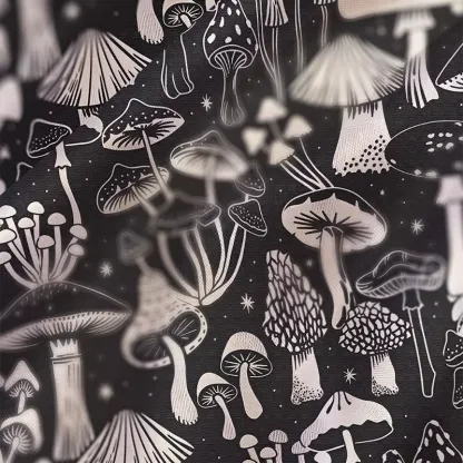 Soulisfree Mystic Mushroom Forest Satin Mini Dress