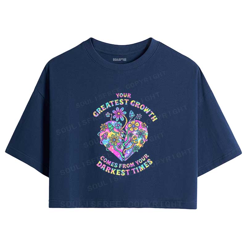 Soulisfree Heart of Growth Crop Tee
