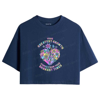 Soulisfree Heart of Growth Crop Tee