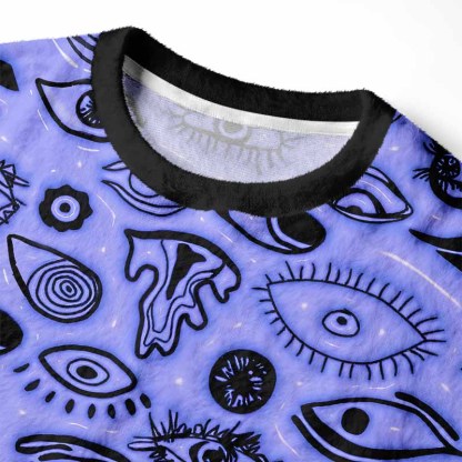 Soulisfree VISION BEYOND REALITY Fuzzy Crewneck Sweater