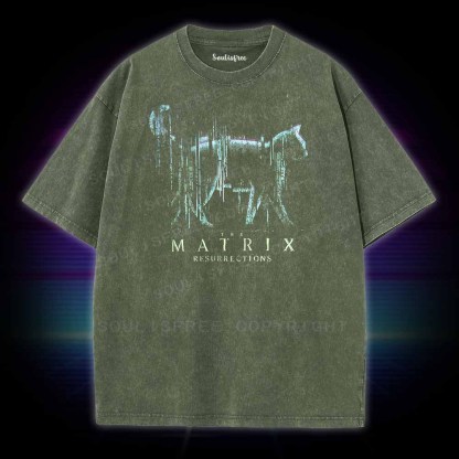 Soulisfree Digital Cat Washed Tee