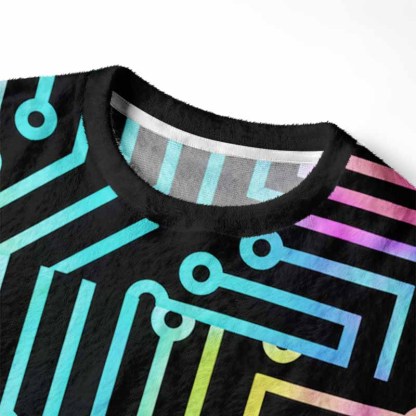 Soulisfree Signal Path Fuzzy Crewneck Sweater