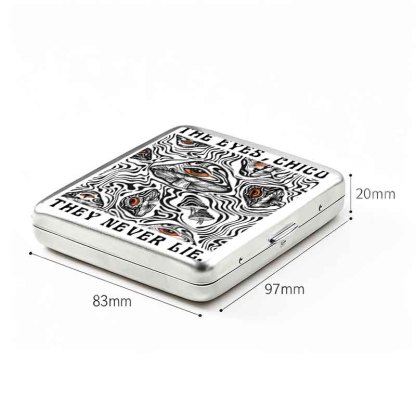 Soulisfree Eyes Never Lie Mushroom Metal Pocket Case