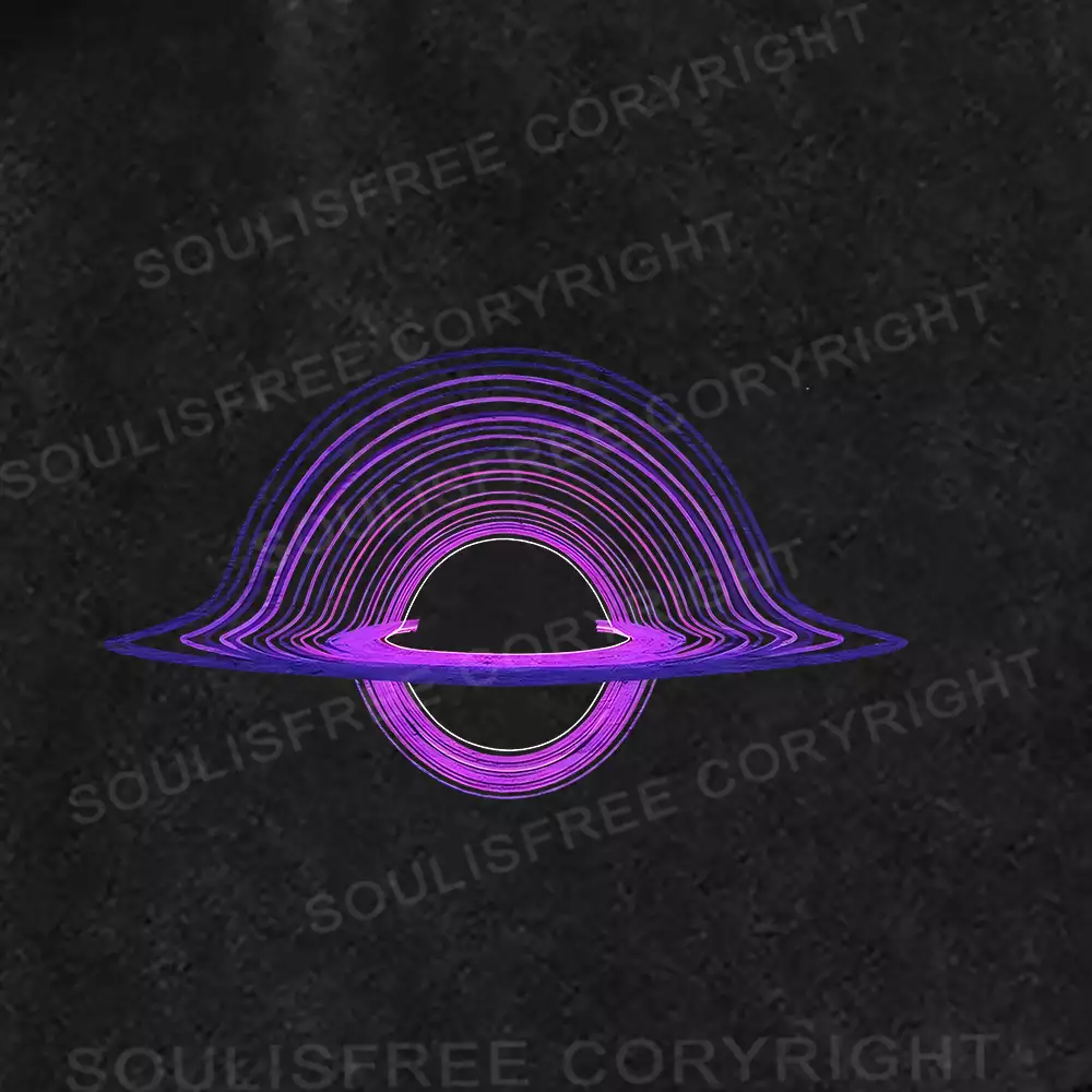 Purple Black Hole Washed Shorts