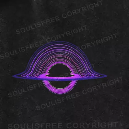Purple Black Hole Washed Shorts