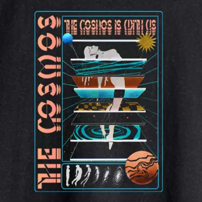 The Cosmos Is With Us Asymmetrical Top With Side Drawstring
