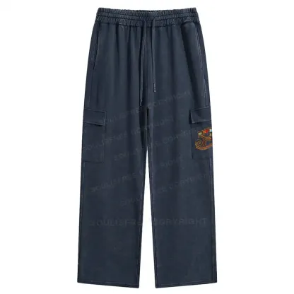 Eye Of Horus Washed Cargo pants