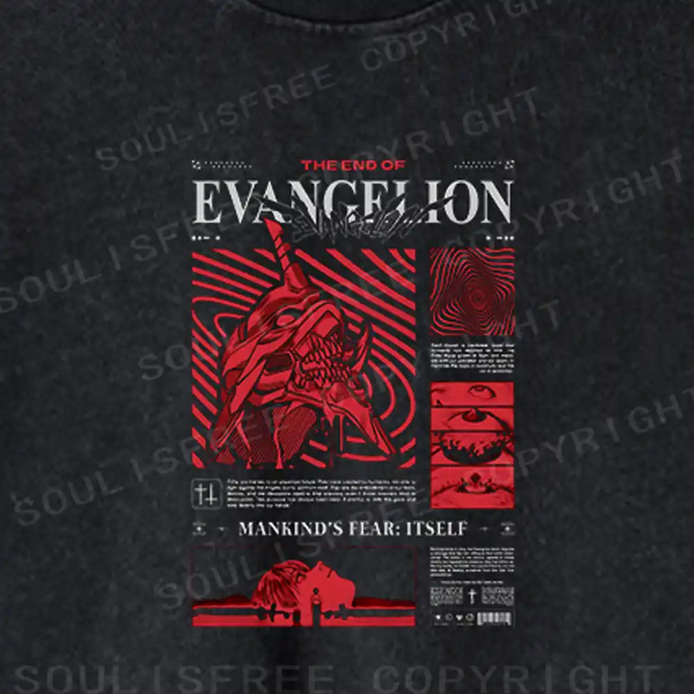 Human Fear: The Ego Washed Cropped Sweatshirt