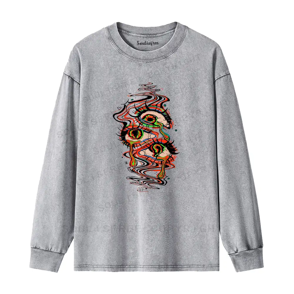 Dream Eyes Washed Long Sleeve Shirt