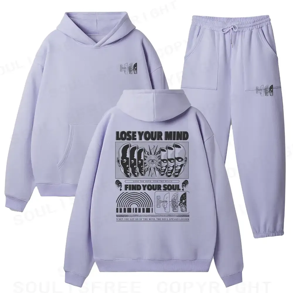 Lose Mind, Find Soul Fleece Hoodie Set