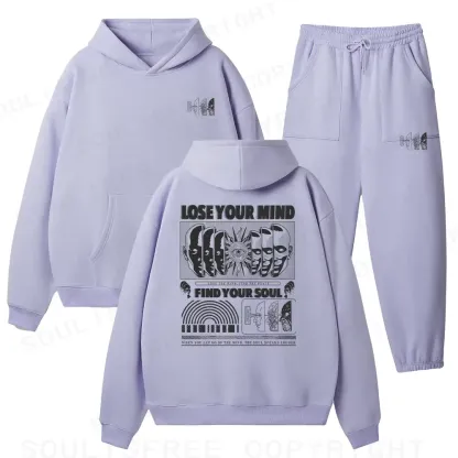 Lose Mind, Find Soul Fleece Hoodie Set