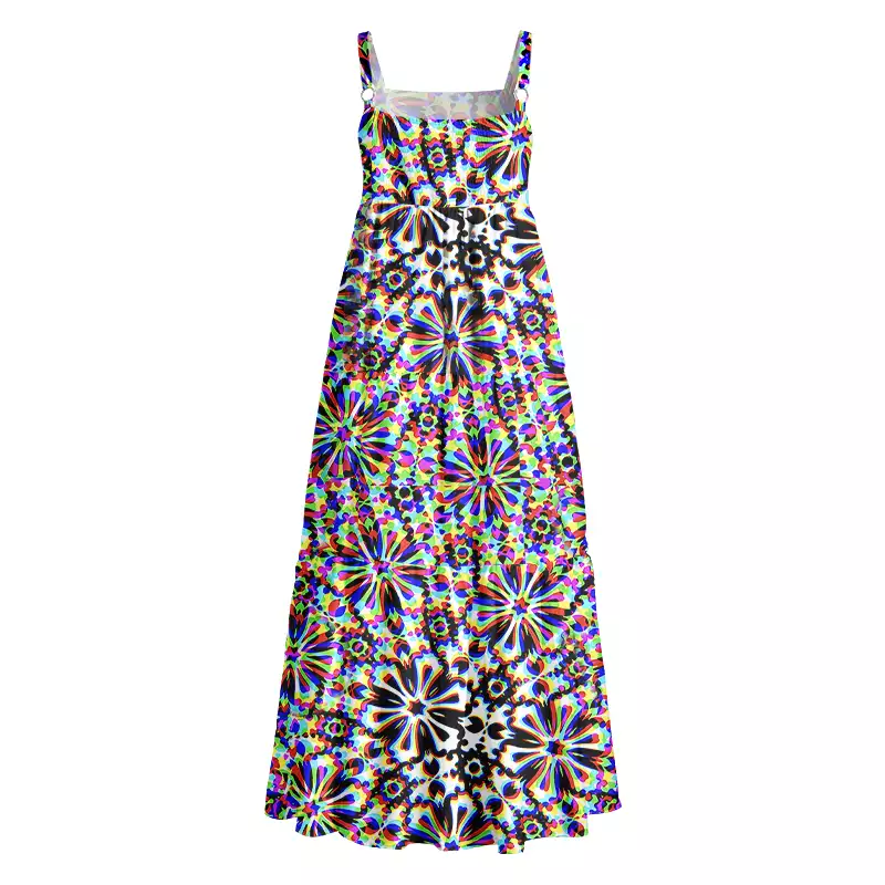 Soulisfree Chaos Flower Boho Maxi Dress