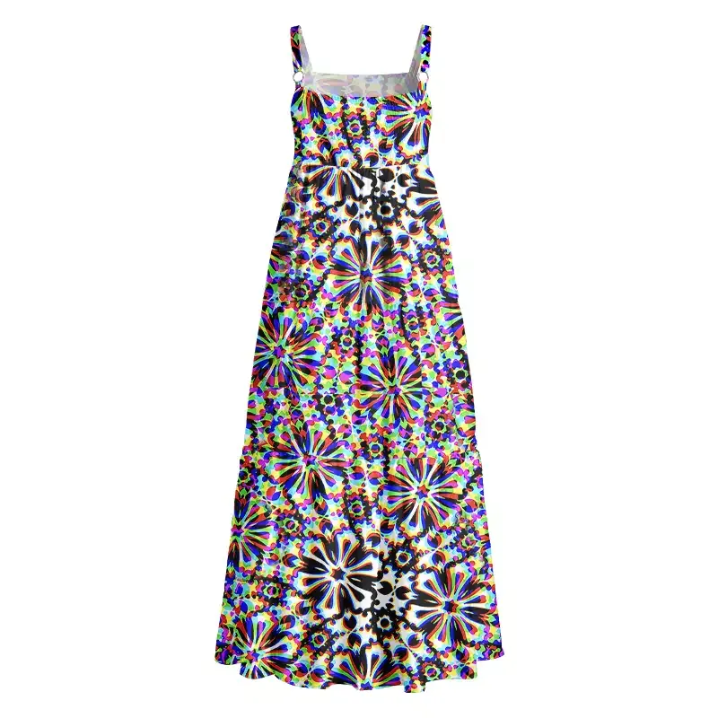 Soulisfree Chaos Flower Boho Maxi Dress