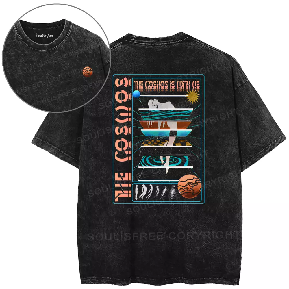 The Cosmos Is With Us Washed T-shirt