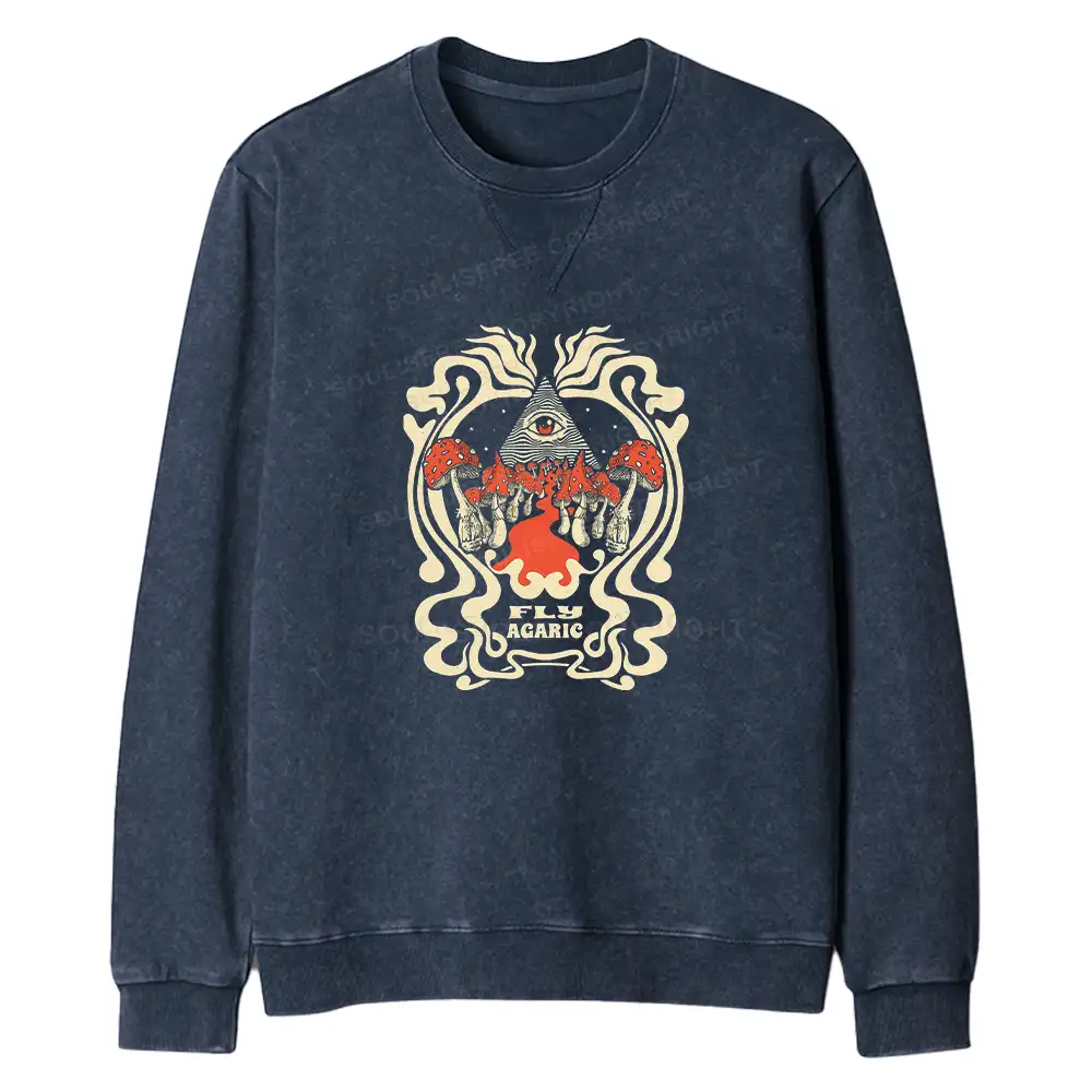 Magic Pyramid Regular Fit Washed Sweatshirt