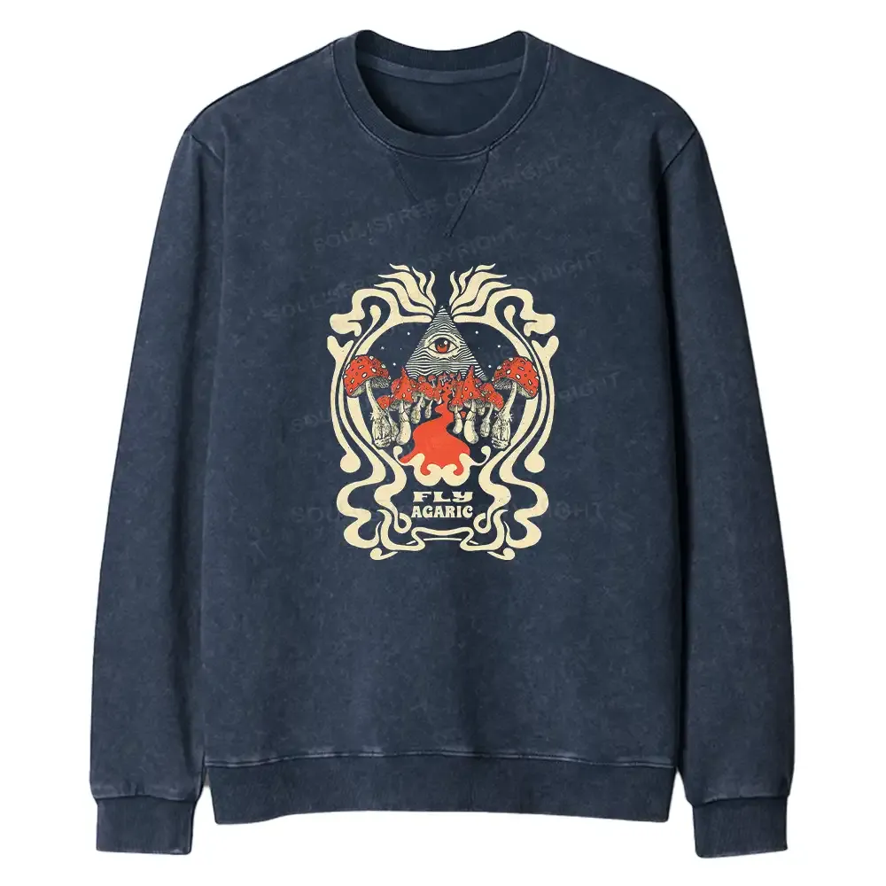 Magic Pyramid Regular Fit Washed Sweatshirt
