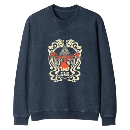 Magic Pyramid Regular Fit Washed Sweatshirt