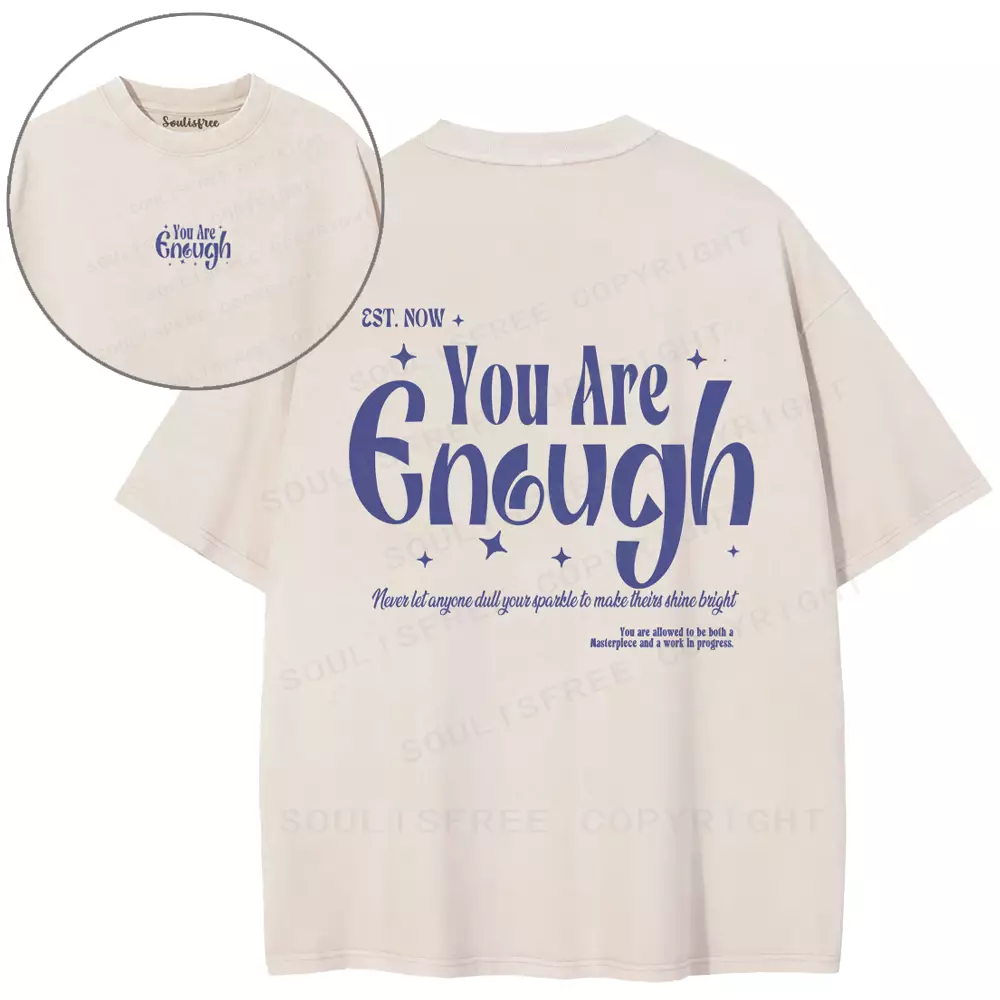 You Are Enough Washed T-shirt
