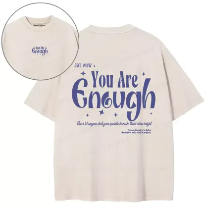 You Are Enough Washed T-shirt