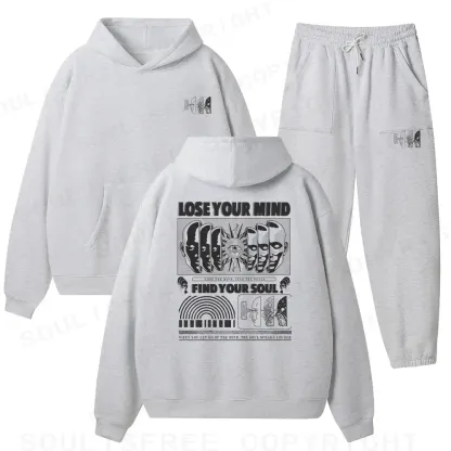 Lose Mind, Find Soul Fleece Hoodie Set