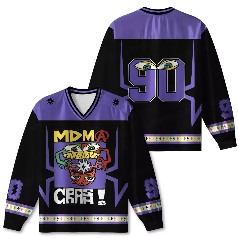 Personalized Mdma Crash Long Sleeve Jersey