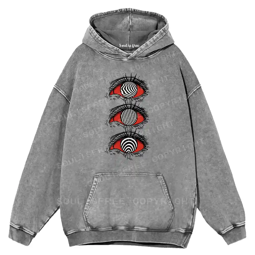Psychedelic Eye Washed Hoodie
