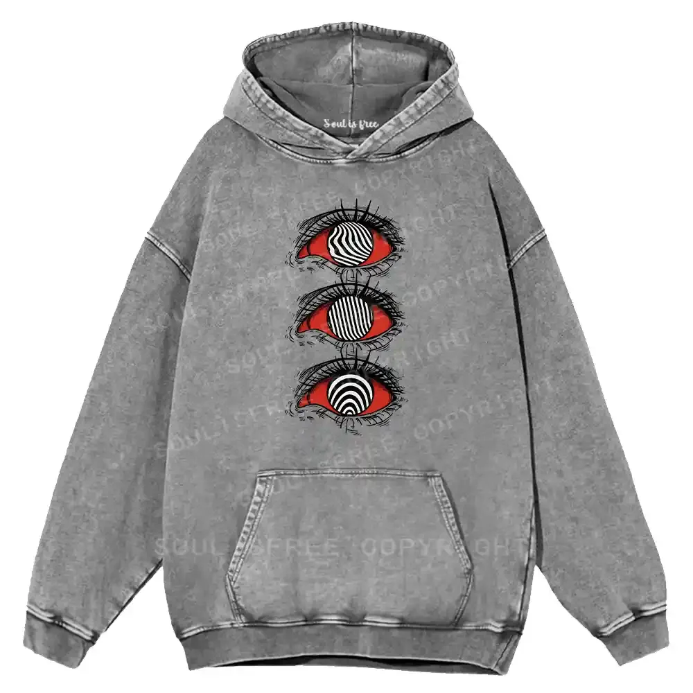 Psychedelic Eye Washed Hoodie