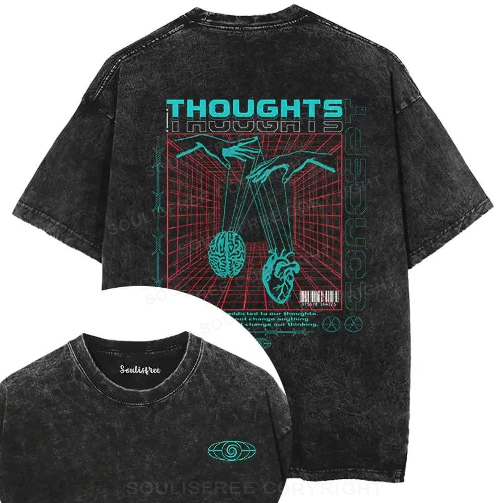 Designed A Clash Of Ideas washed t-shirts