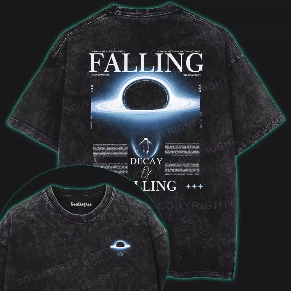 Falling Washed Space T-shirt