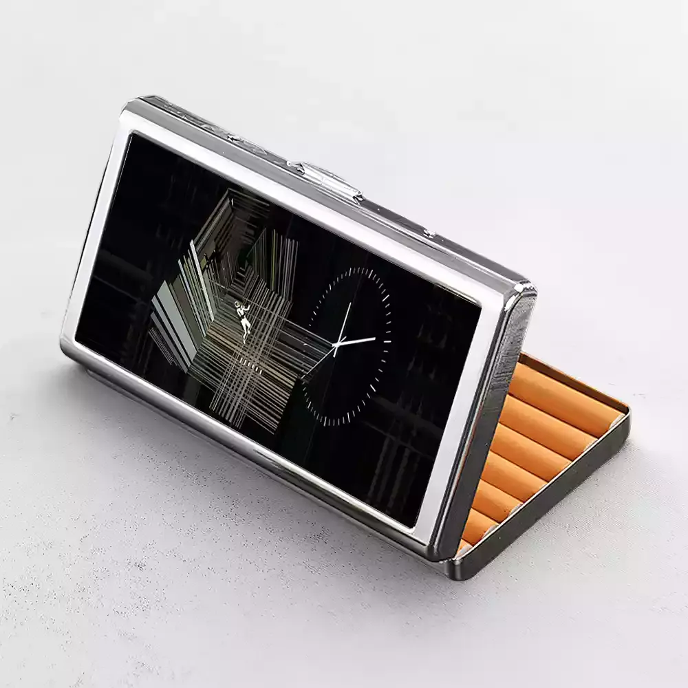 Secret Behind The Bookshelf Cigarette Case