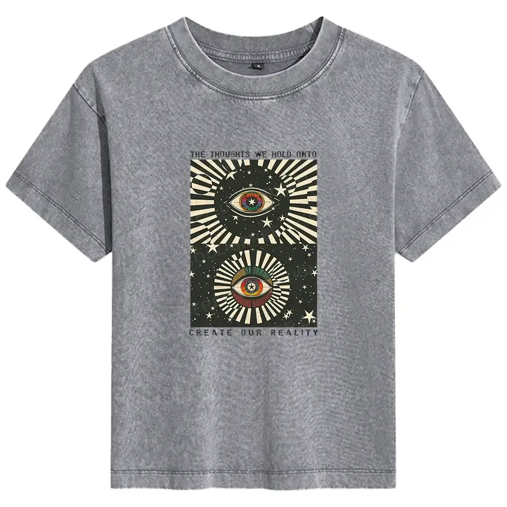 Designed Create Our Reality Basic Washed T-shirt