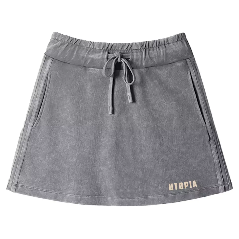 Utopia Washed A-line Mini Skirt