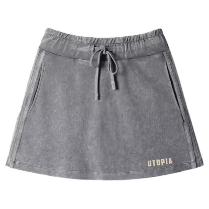Utopia Washed A-line Mini Skirt