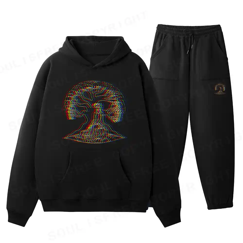 Tree of Consciousness Fleece Hoodie Set