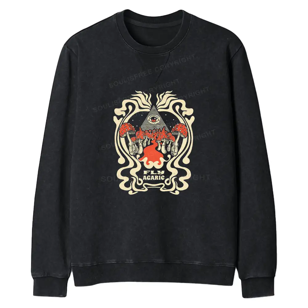 Magic Pyramid Regular Fit Washed Sweatshirt
