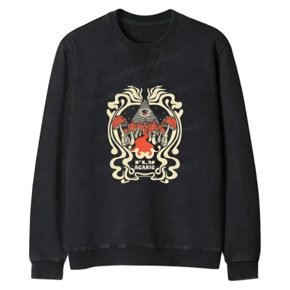 Magic Pyramid Regular Fit Washed Sweatshirt