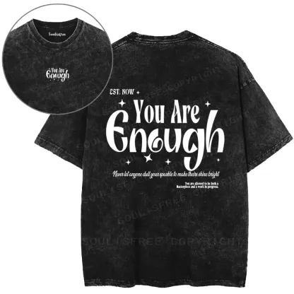 You Are Enough Washed T-shirt