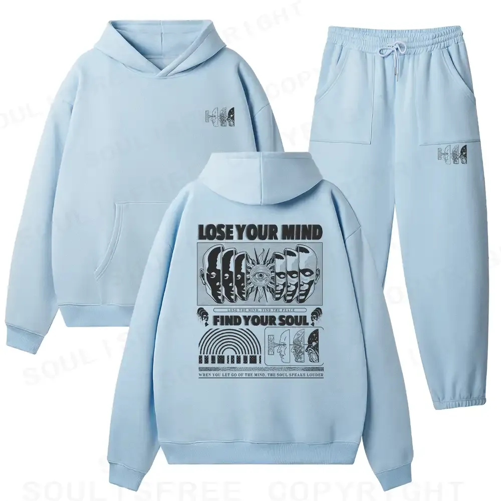 Lose Mind, Find Soul Fleece Hoodie Set