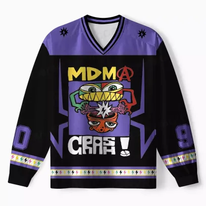 Personalized Mdma Crash Long Sleeve Jersey