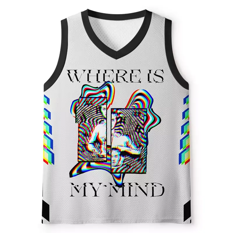 Designed Soulisfree Mind Distortion Mesh Tank