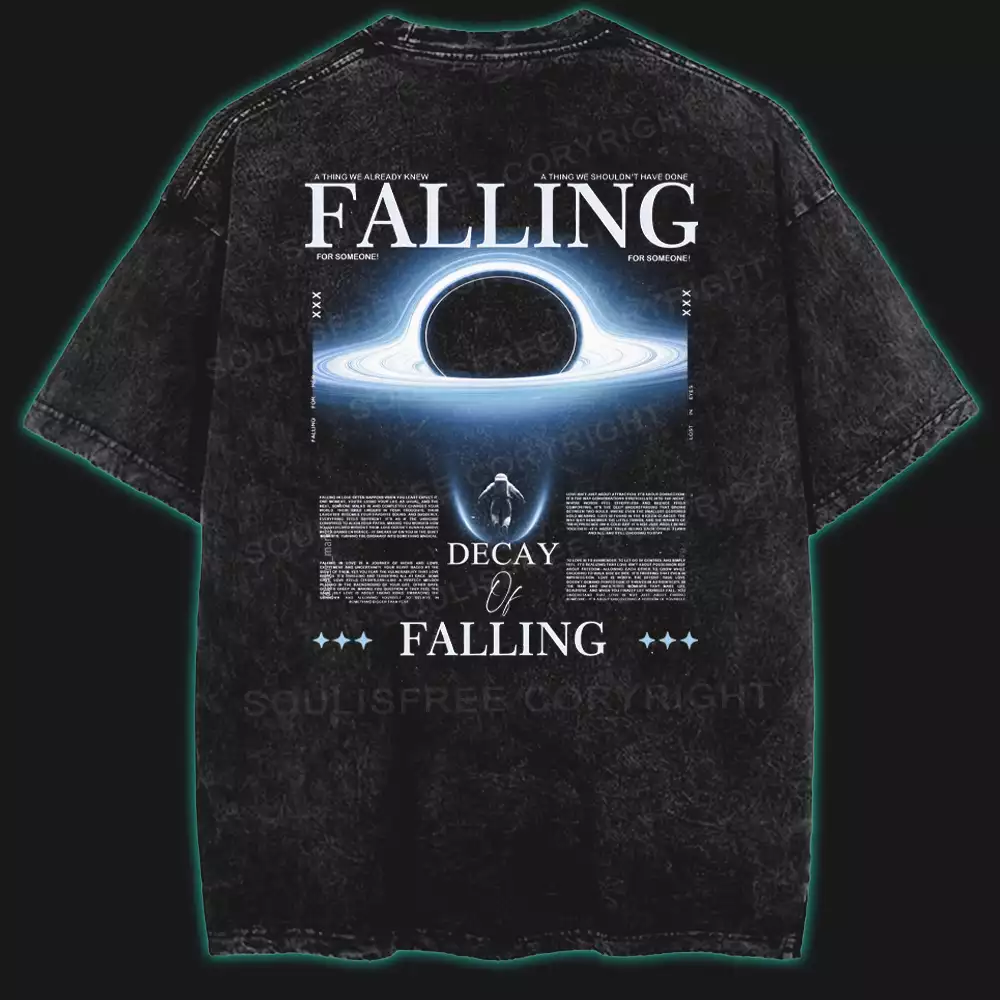 Falling Washed Space T-shirt