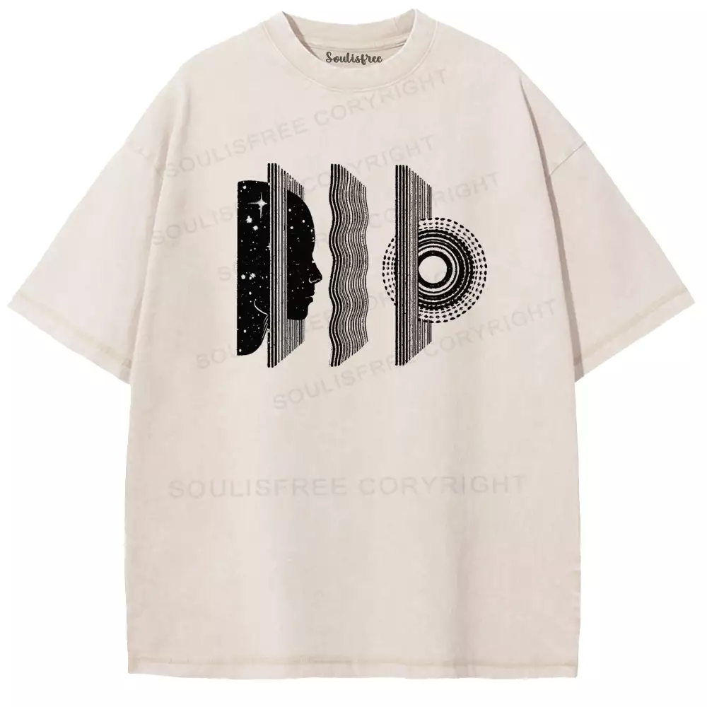 Through the Layers of Thought Washed T-shirt