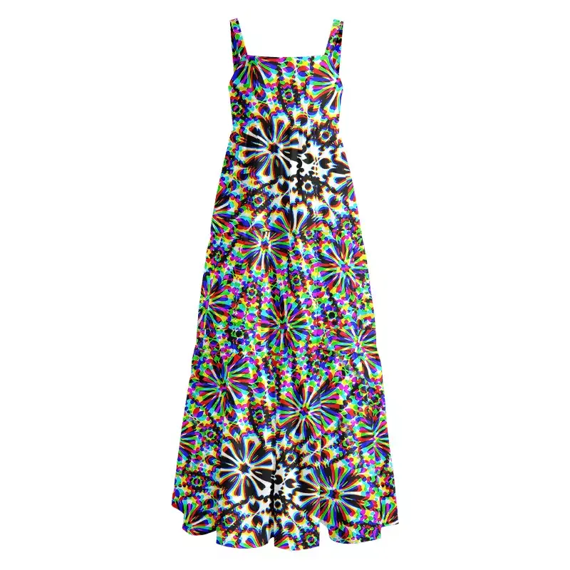 Soulisfree Chaos Flower Boho Maxi Dress