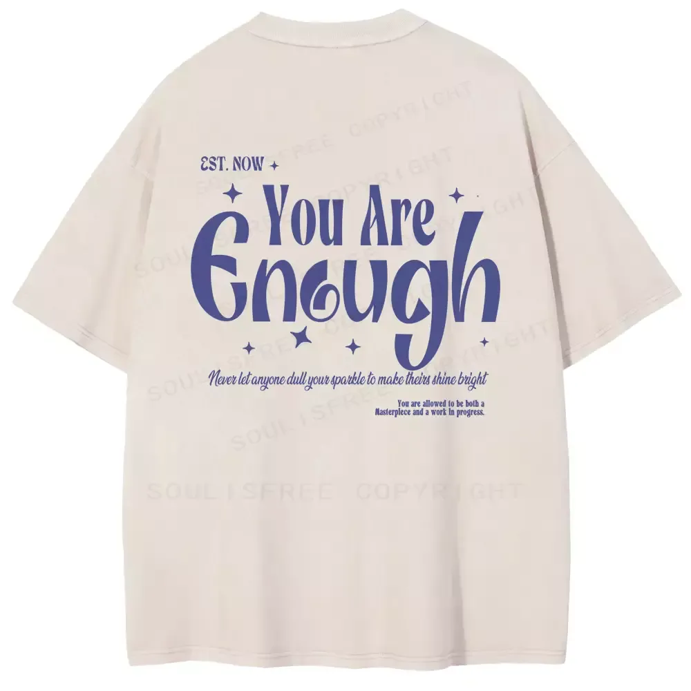 You Are Enough Washed T-shirt