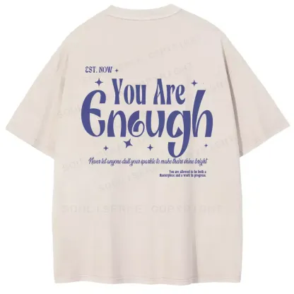You Are Enough Washed T-shirt