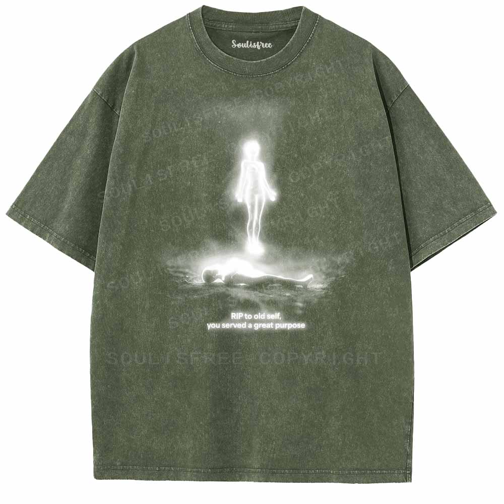 Soulisfree  SPIRIT REBIRTH Washed Tee
